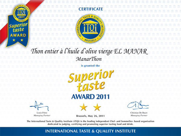 manarthon_superior_taste_award_itqi2011