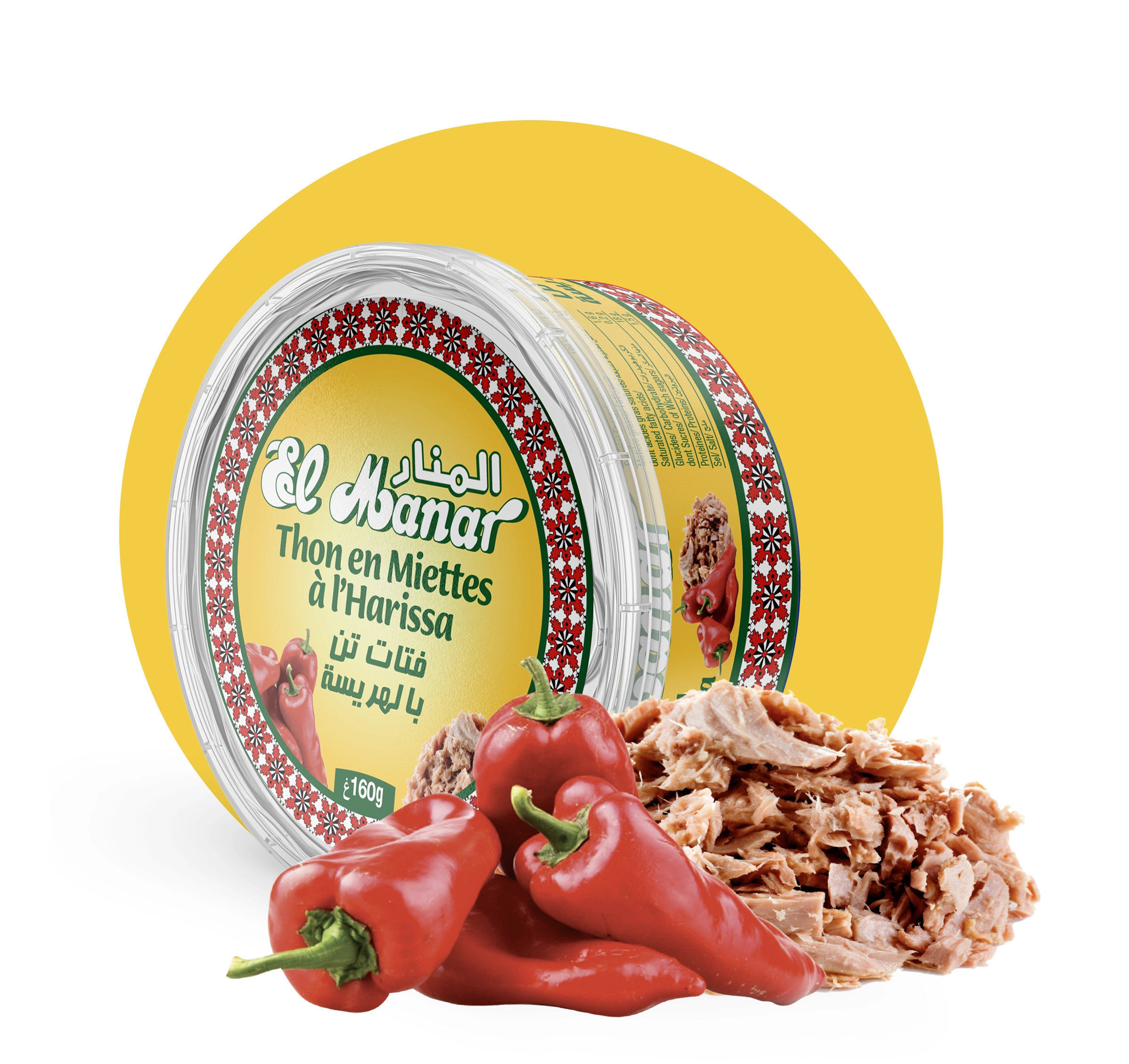 El Manar tuna with harissa range – authentic Tunisian spiced canned tuna, ManarThon